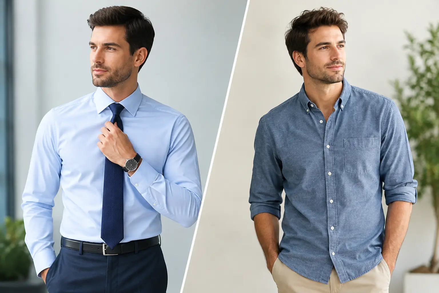 Dress Shirt Versus Casual Shirt: The Right Fit