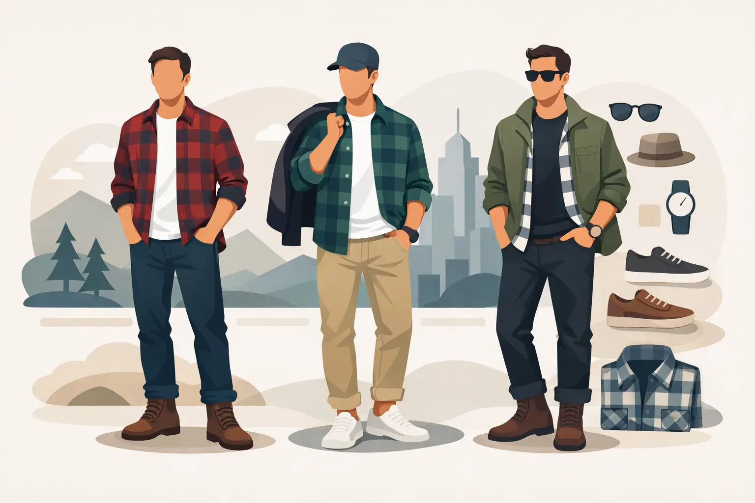 12 Plaid Shirt Outfit Ideas Men Can Wear