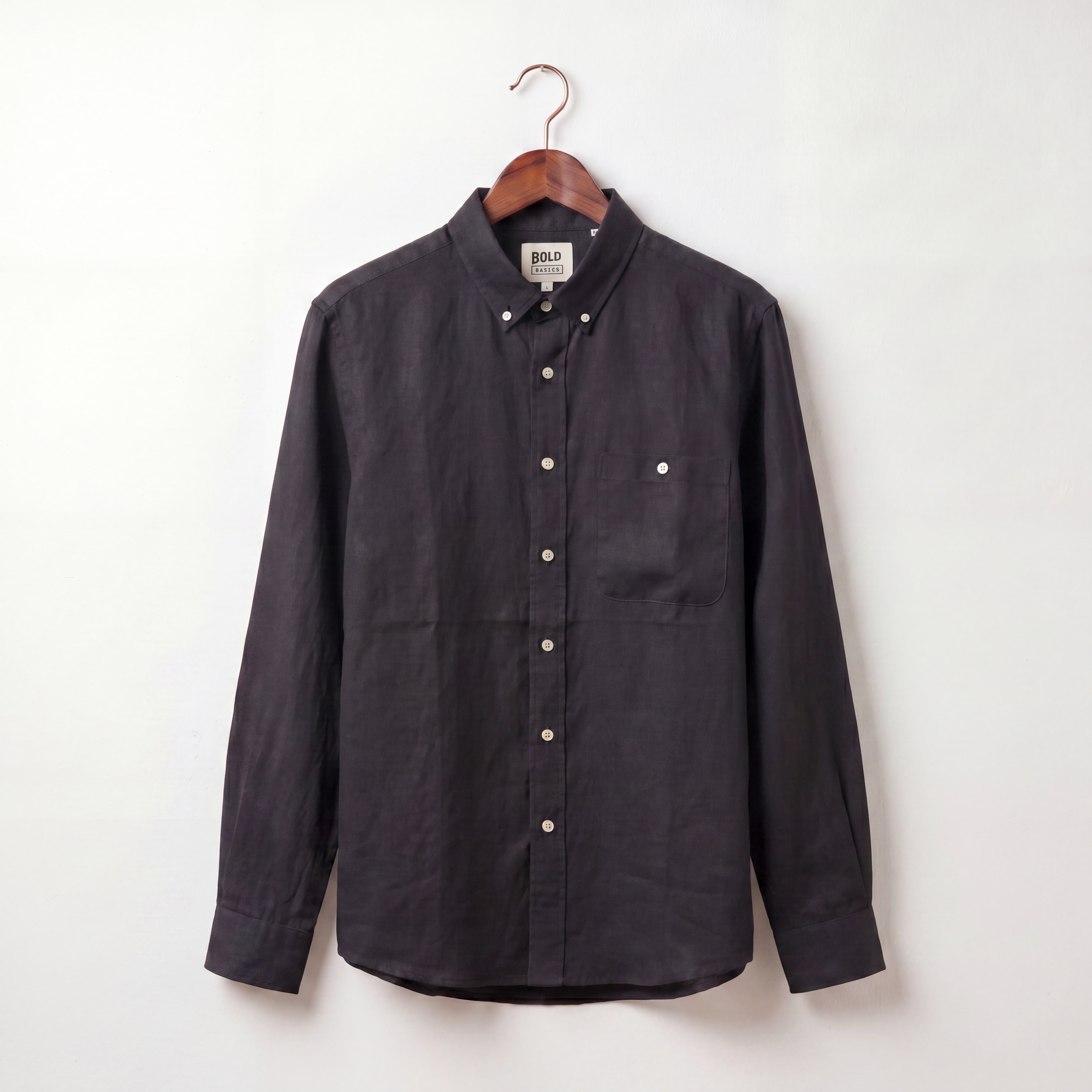 Terracotta Solid Linen Shirt