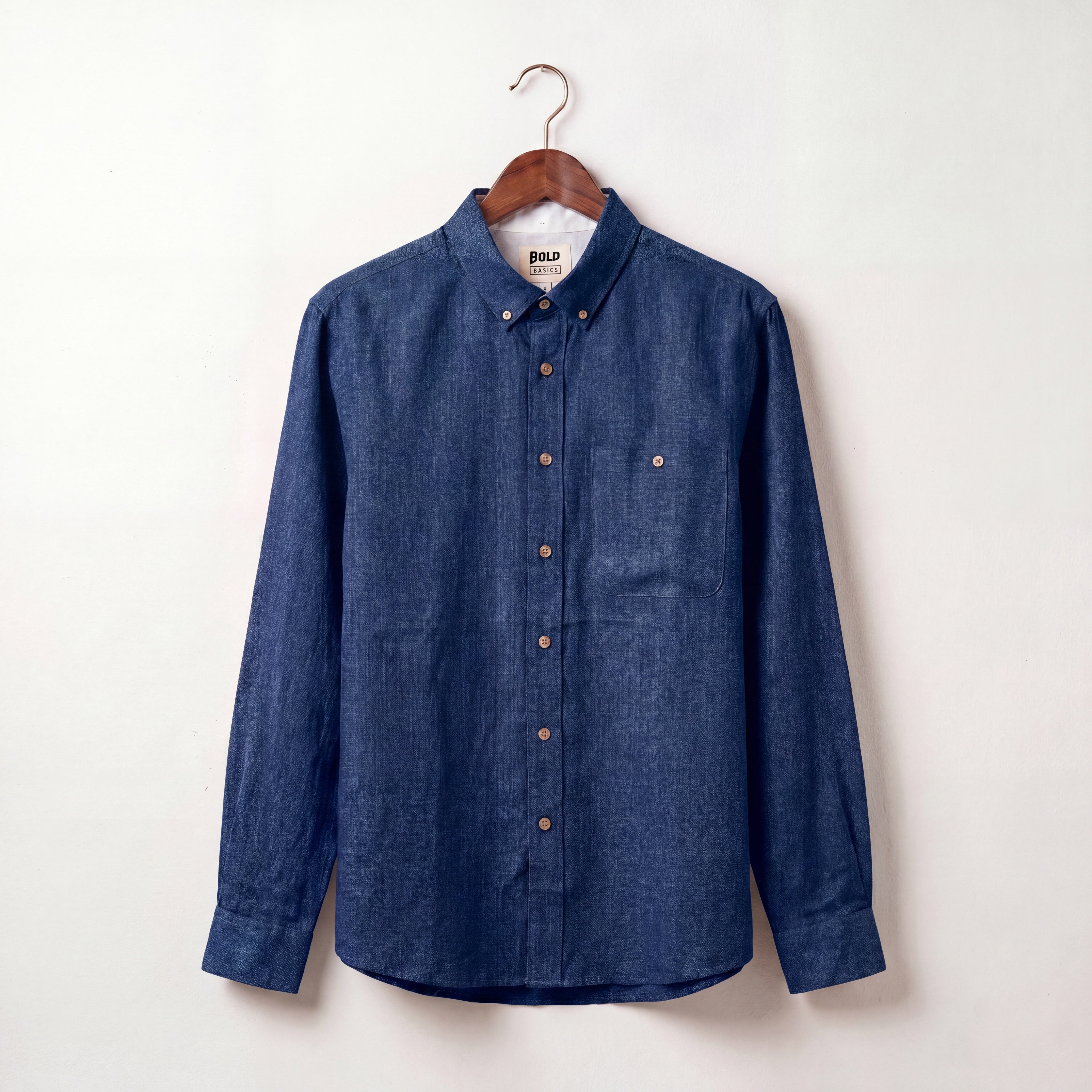 Terracotta Solid Linen Shirt