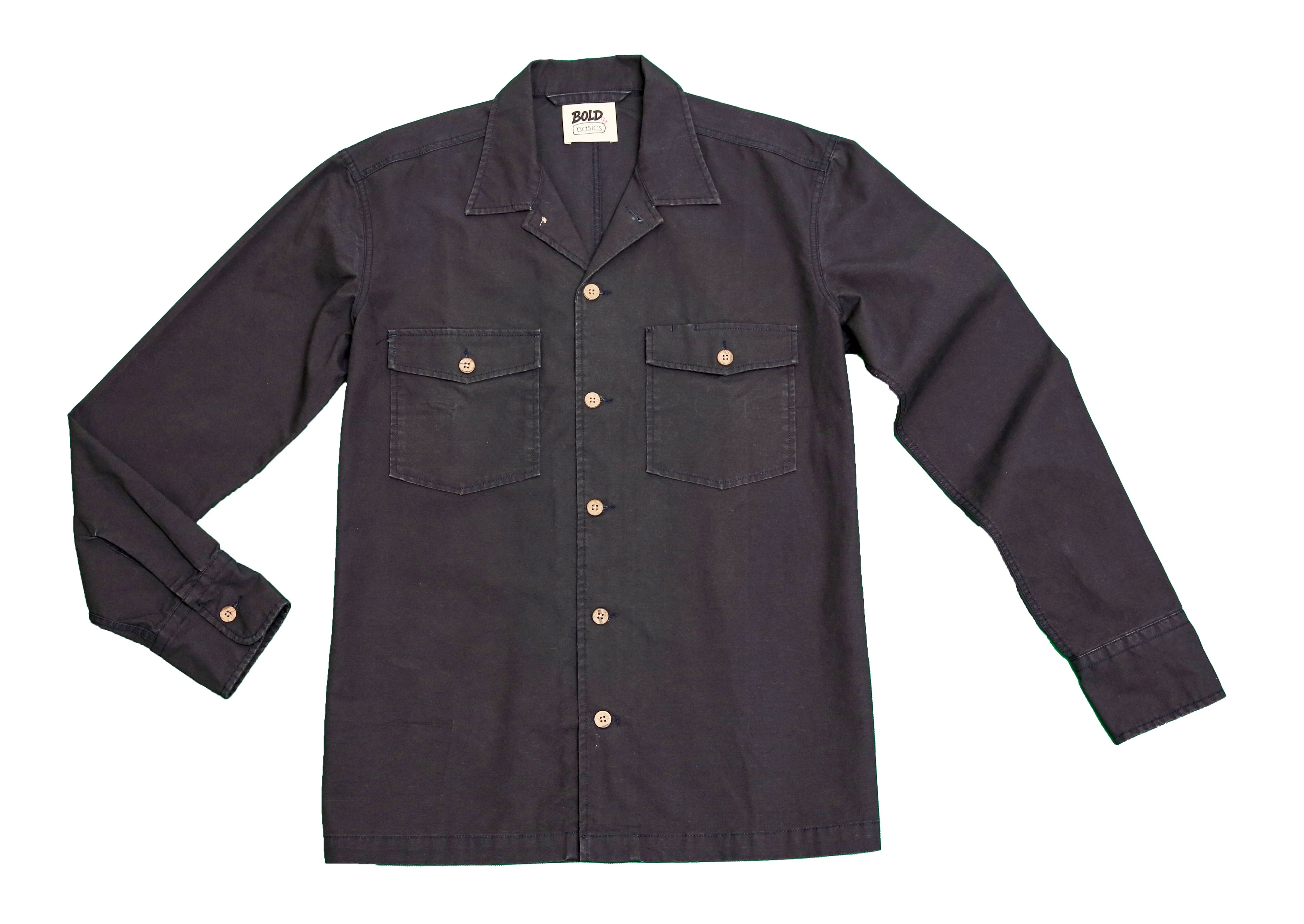 Bold&Basics Deep Navy Utility Shirt