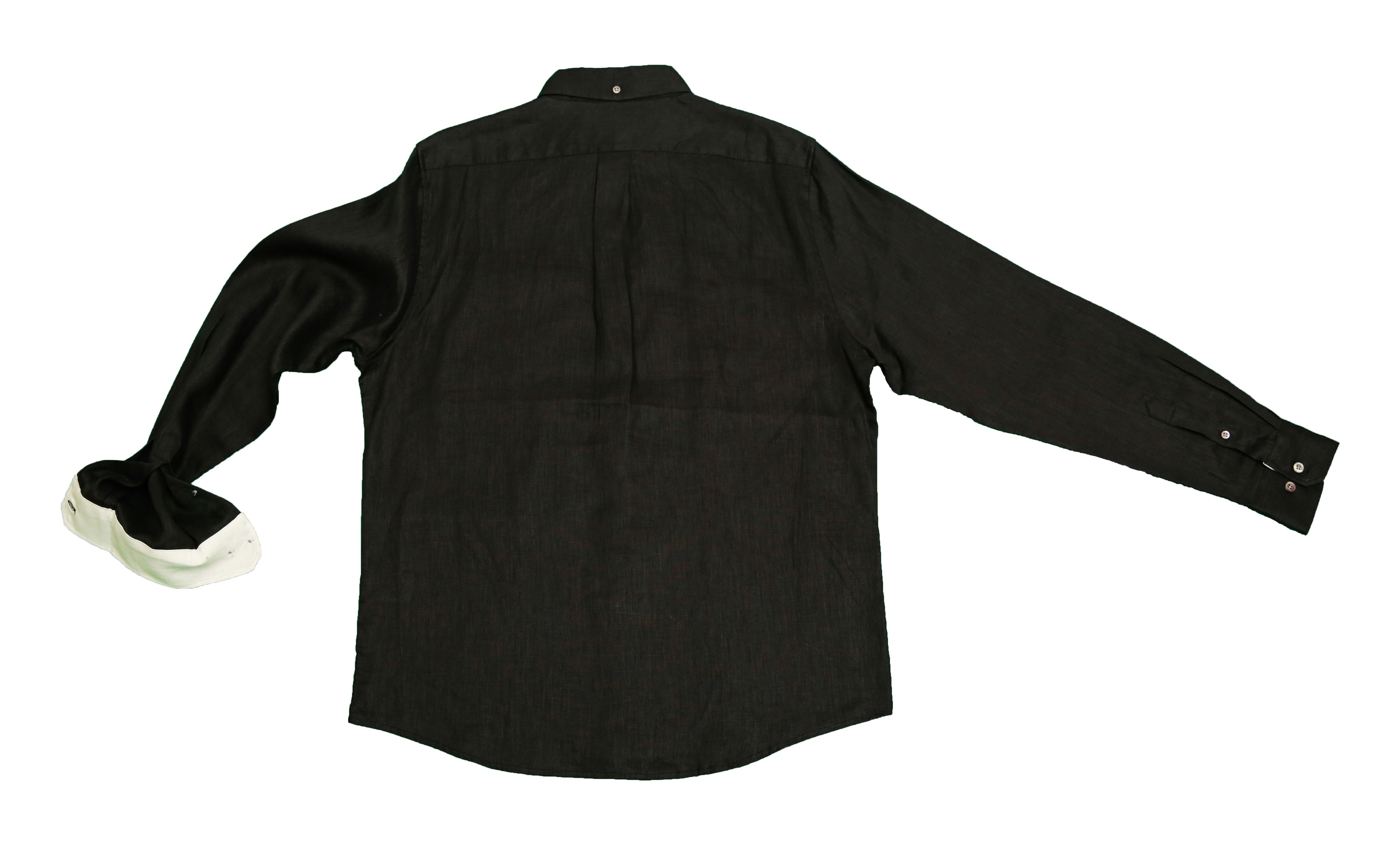 Bold&Basics Classic Black Linen Shirt