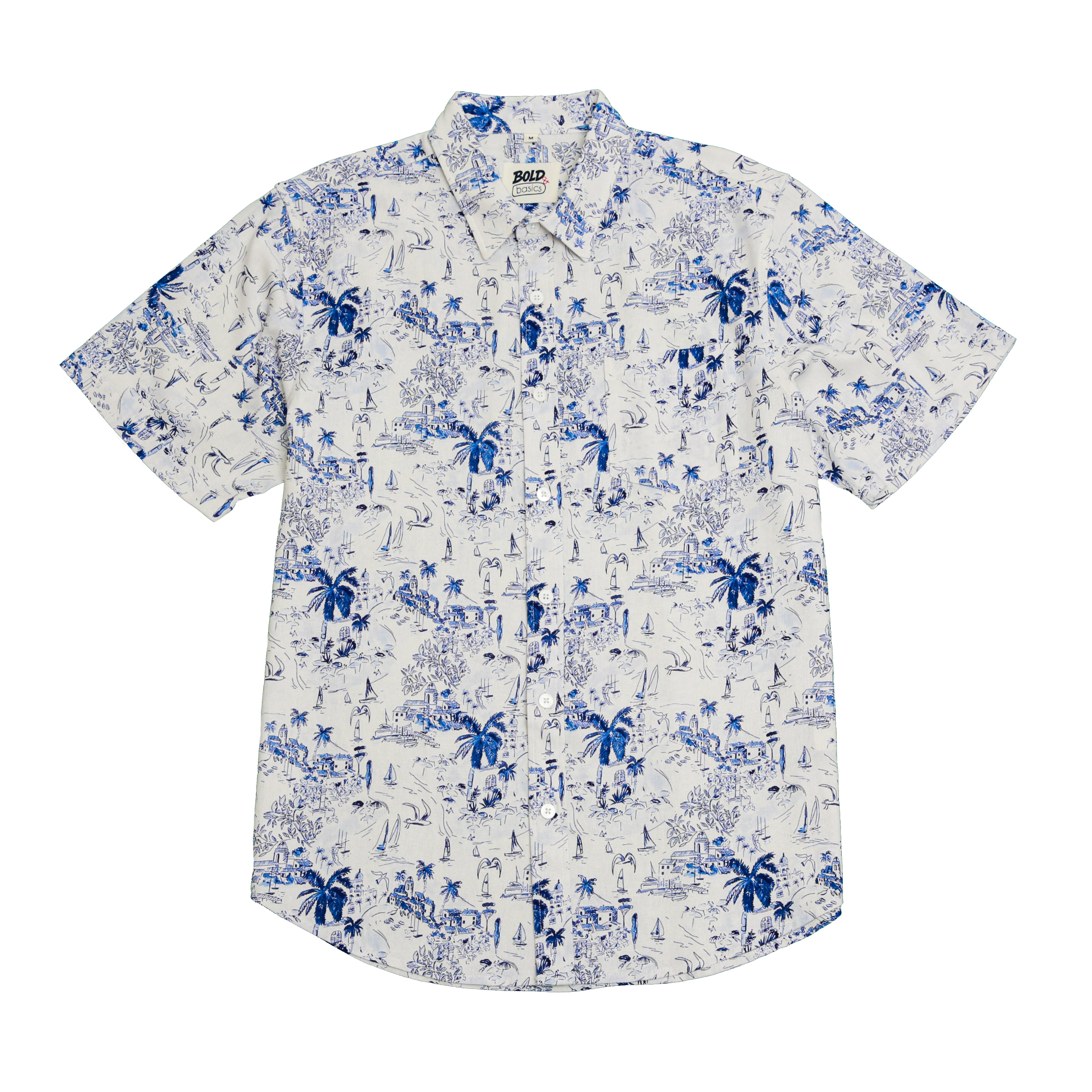 बोल्ड एंड बेसिक्स आइलैंड स्केच शर्ट