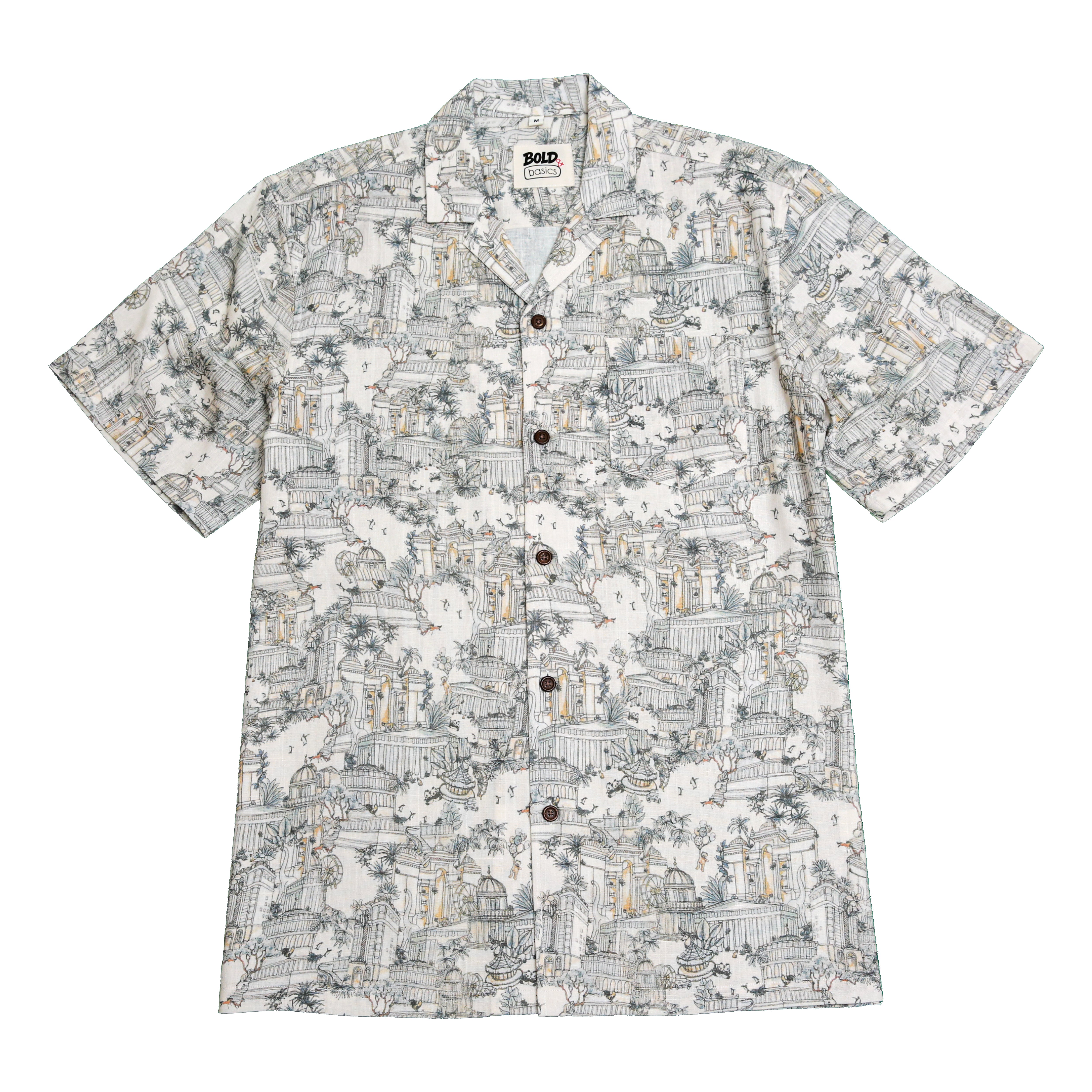 बोल्ड एंड बेसिक्स सिटीलाइन स्केच शर्ट