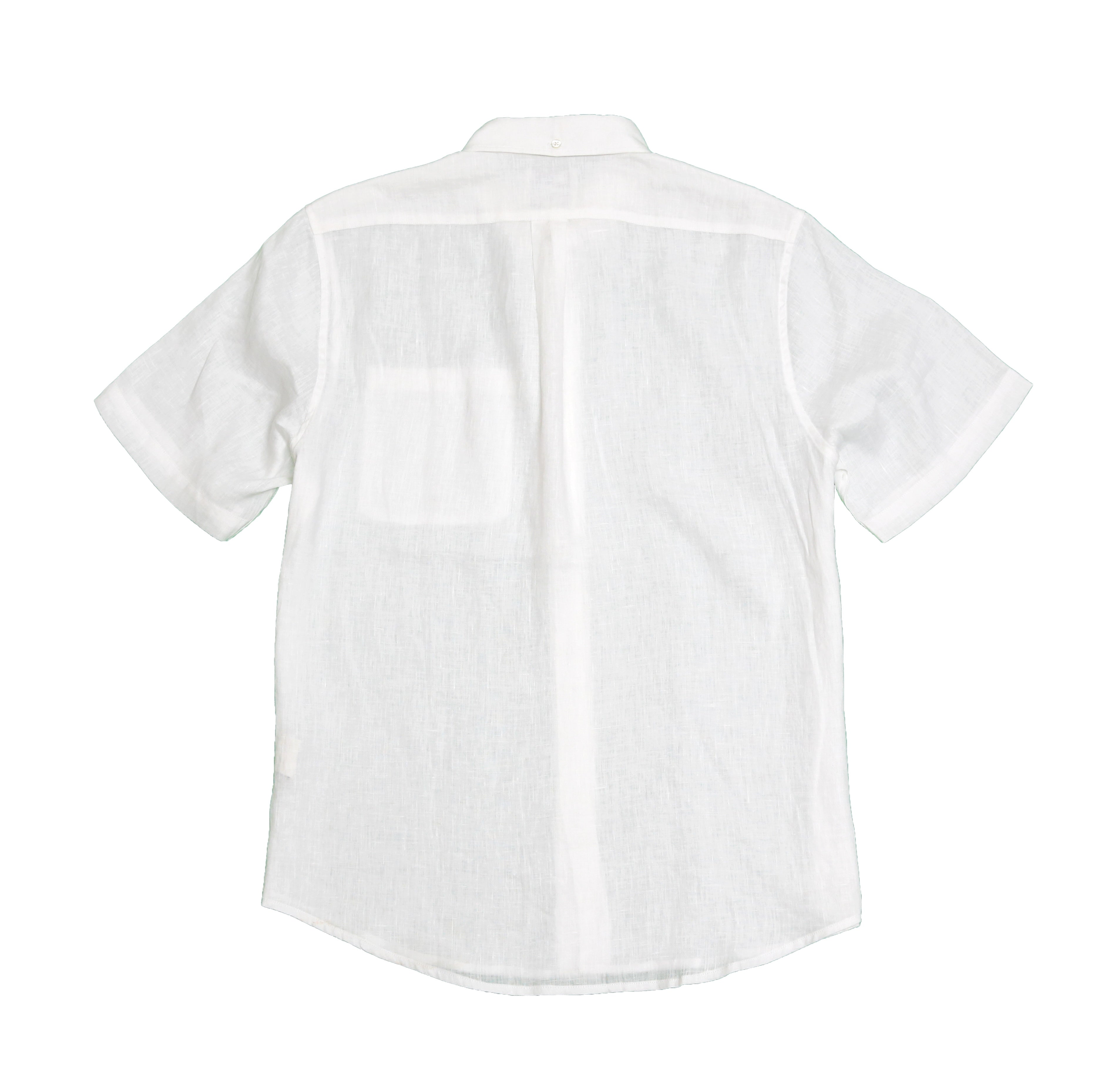 बोल्ड एंड बेसिक्स प्योर व्हाइट लिनन शर्ट