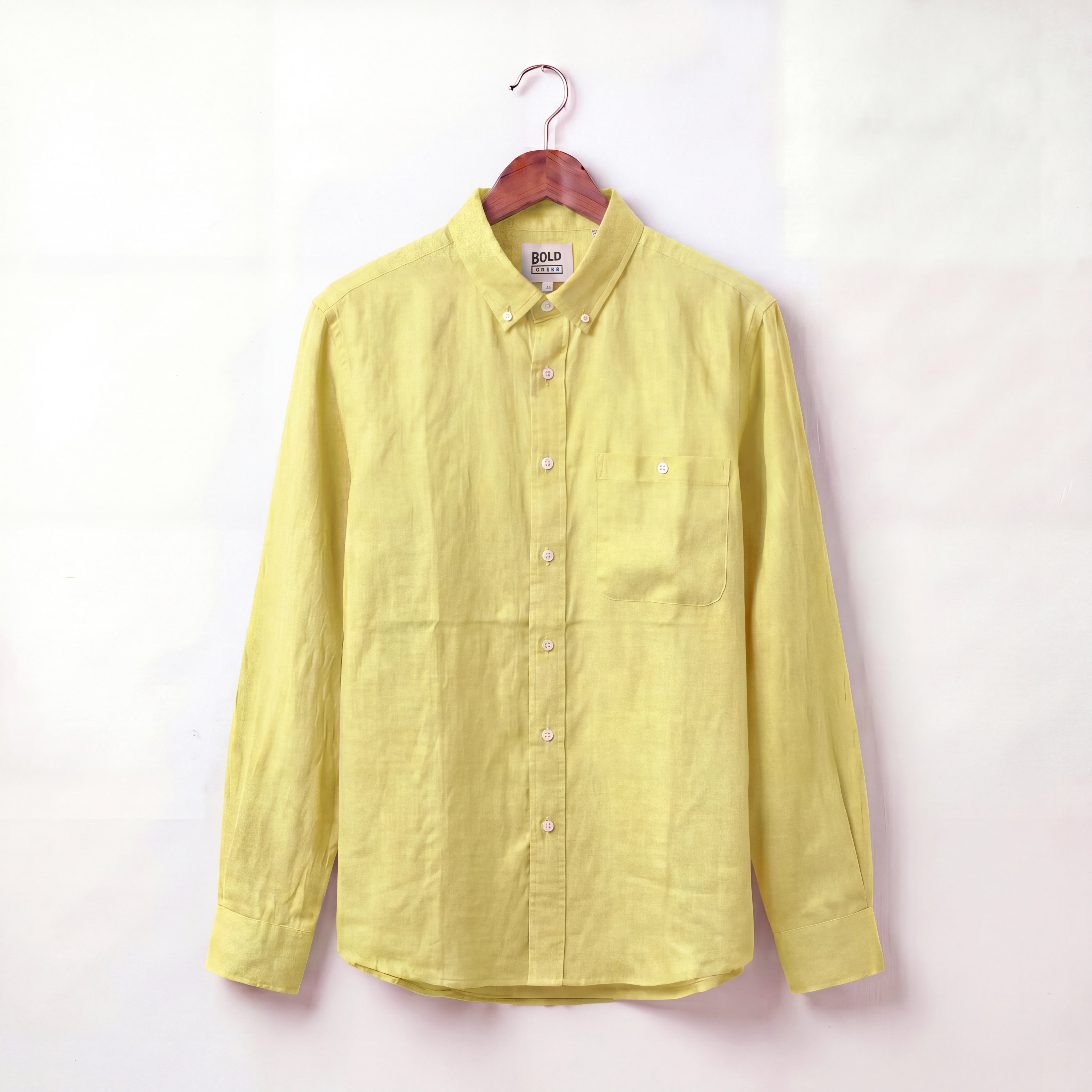 Terracotta Solid Linen Shirt