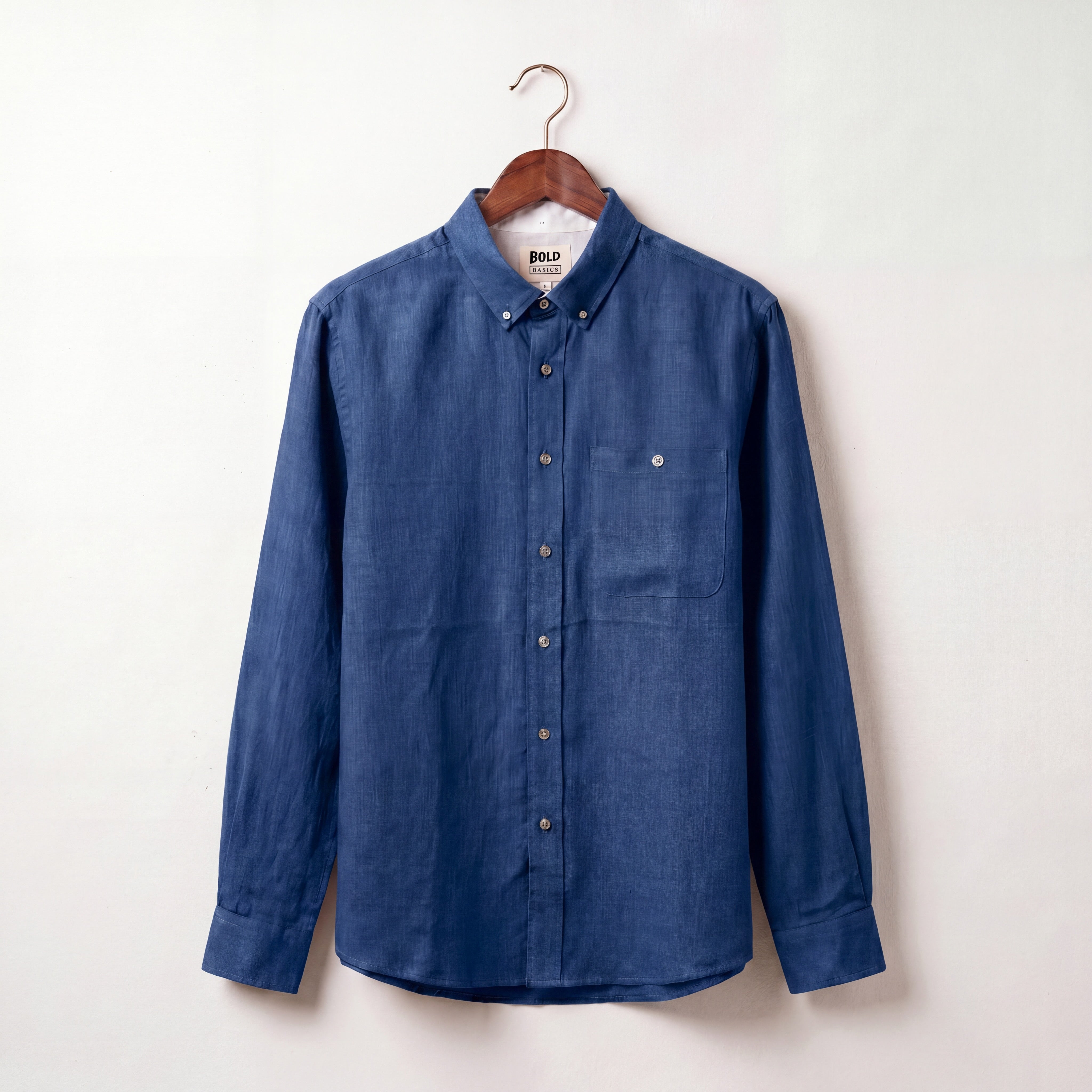 Terracotta Solid Linen Shirt