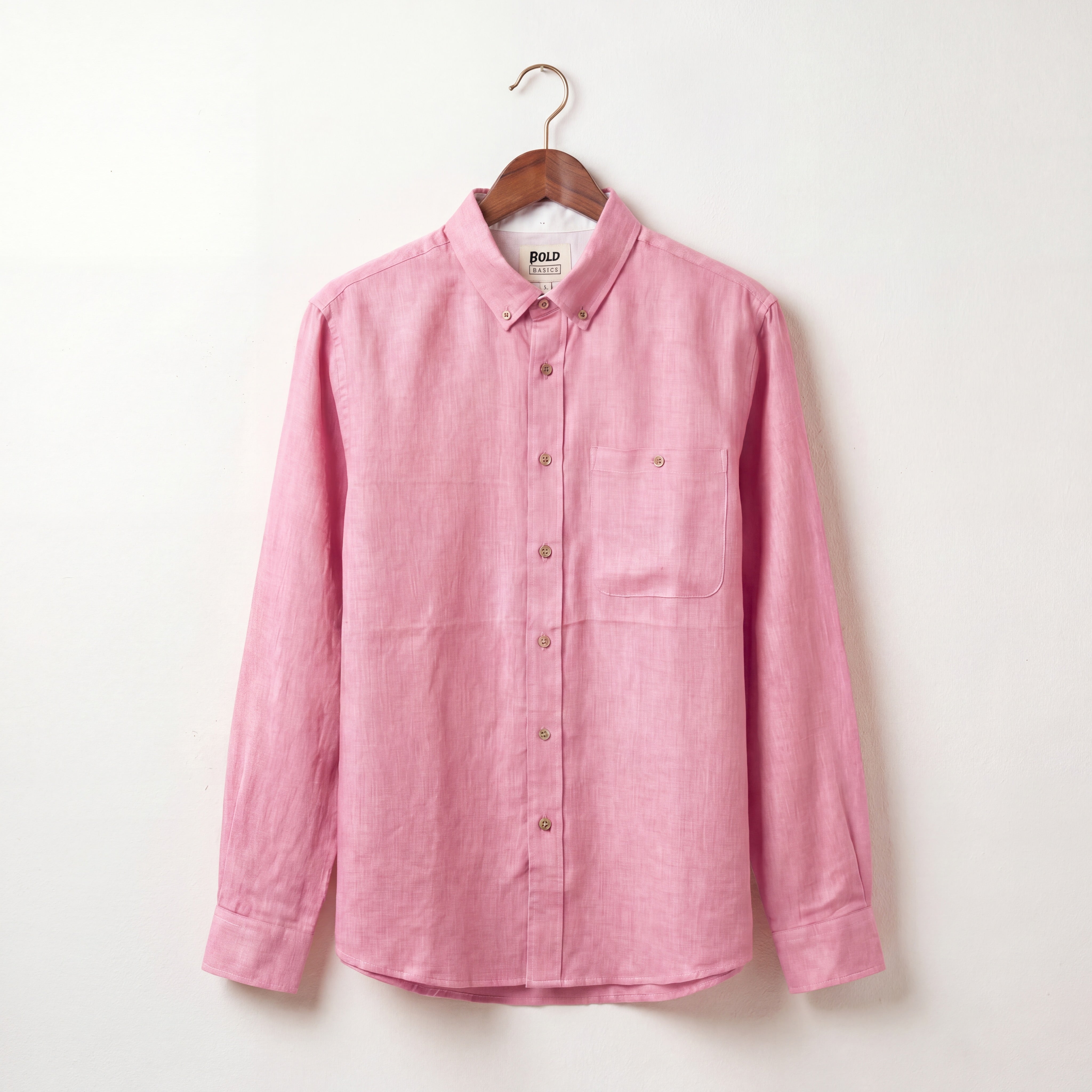 Terracotta Solid Linen Shirt