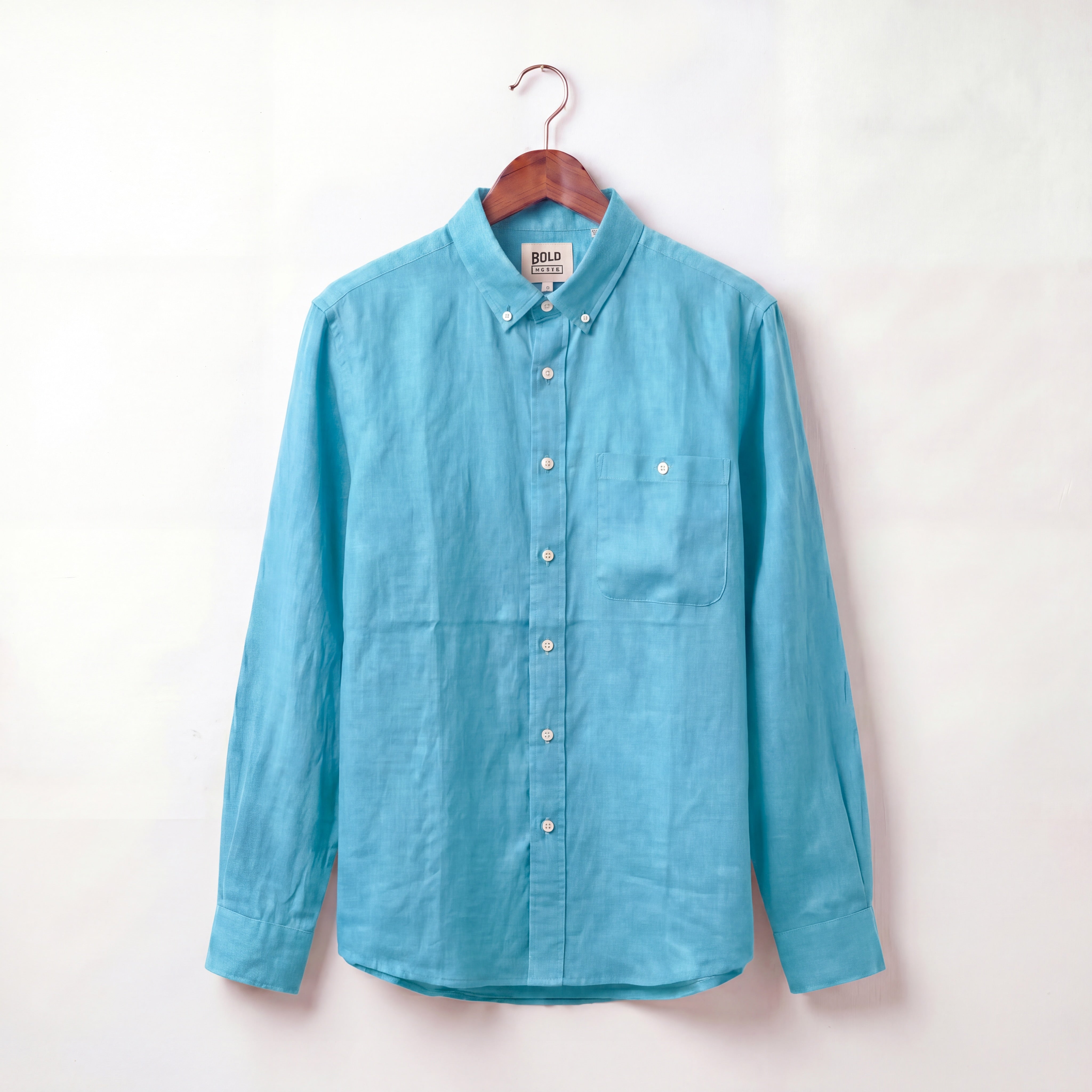 Terracotta Solid Linen Shirt