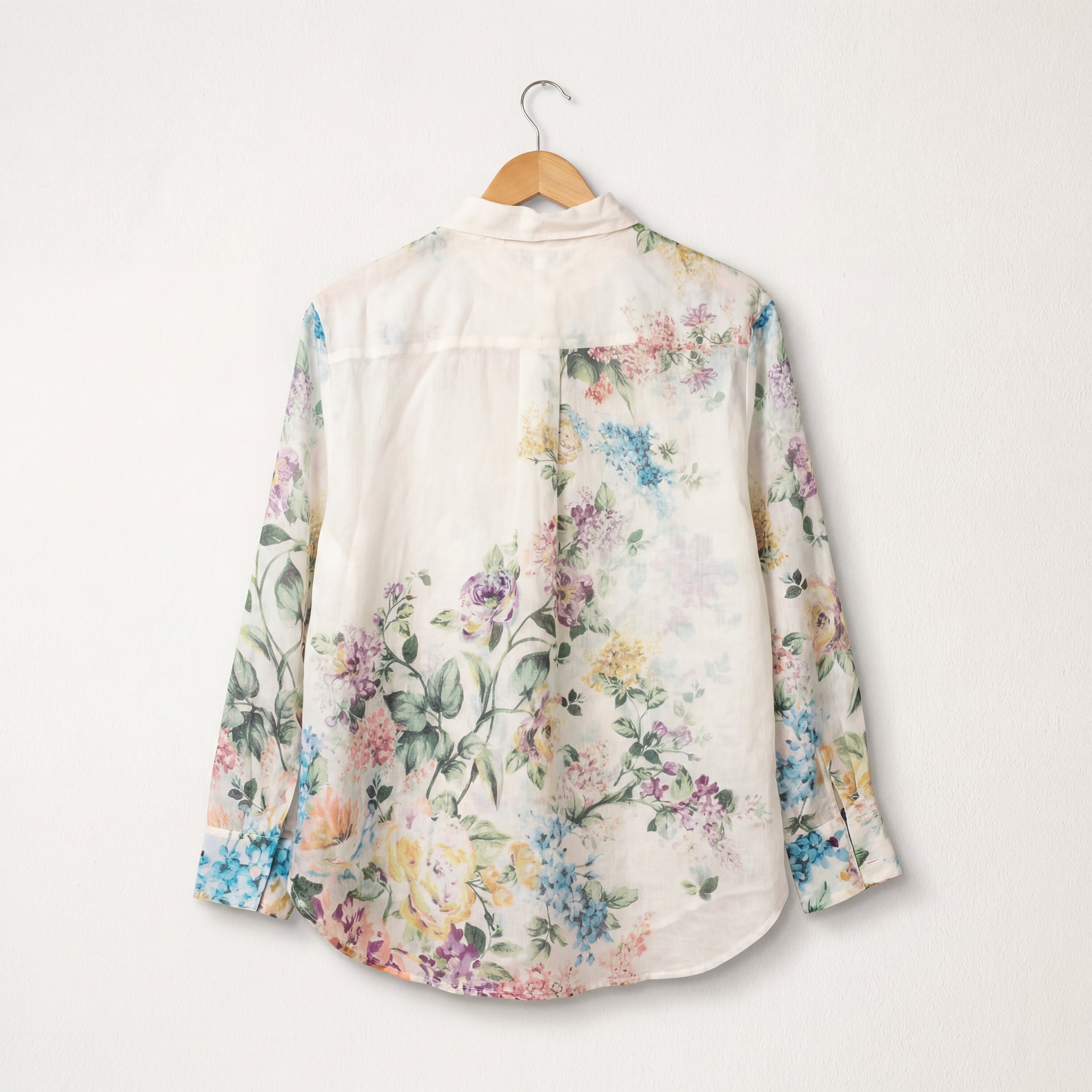 Watercolor Floral Print Shirt