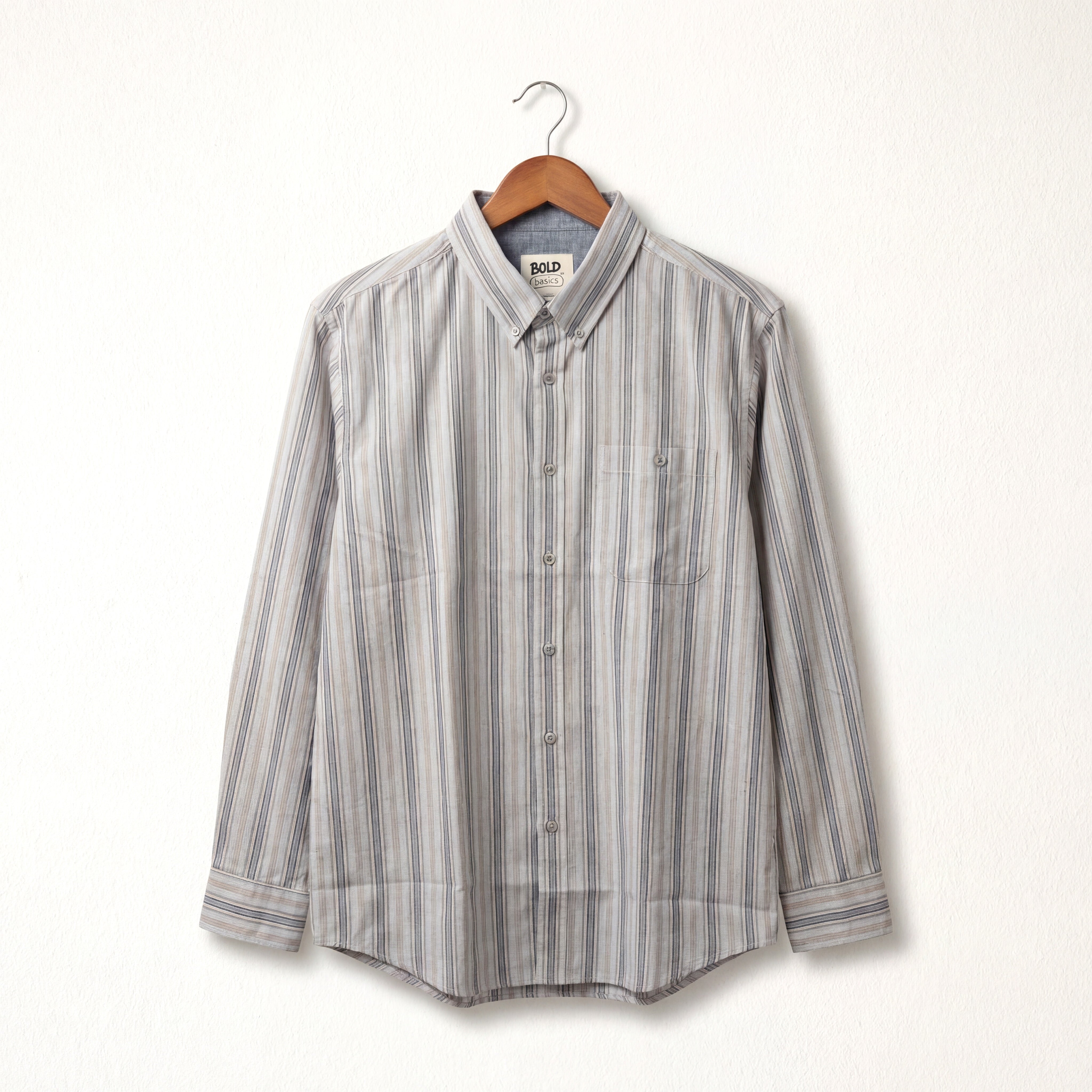 The Grey Striped Ease Shirt