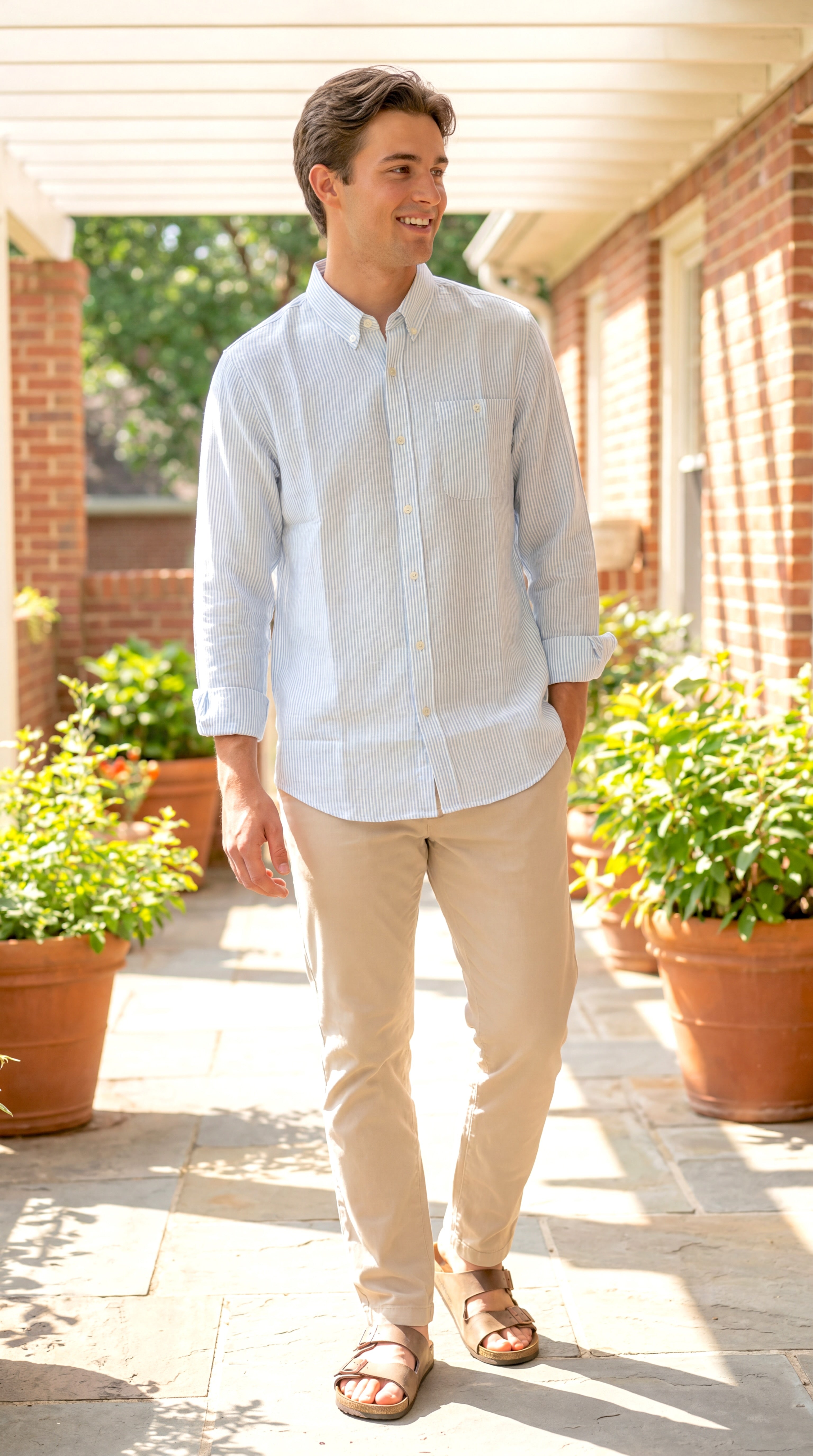 The Harbor Stripe Button-Down Shirt