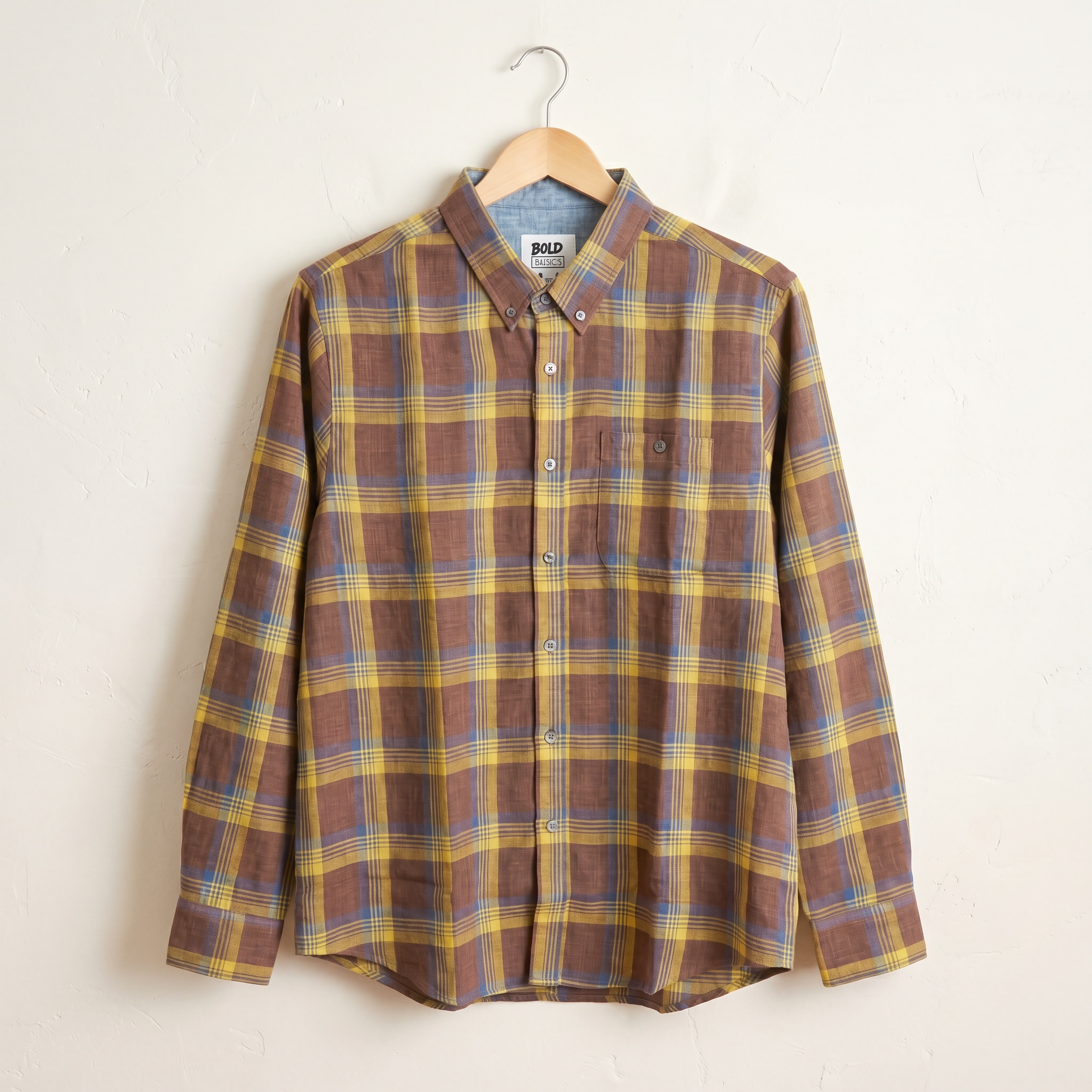 The Canyon Plaid Button-Down Linen Shirt