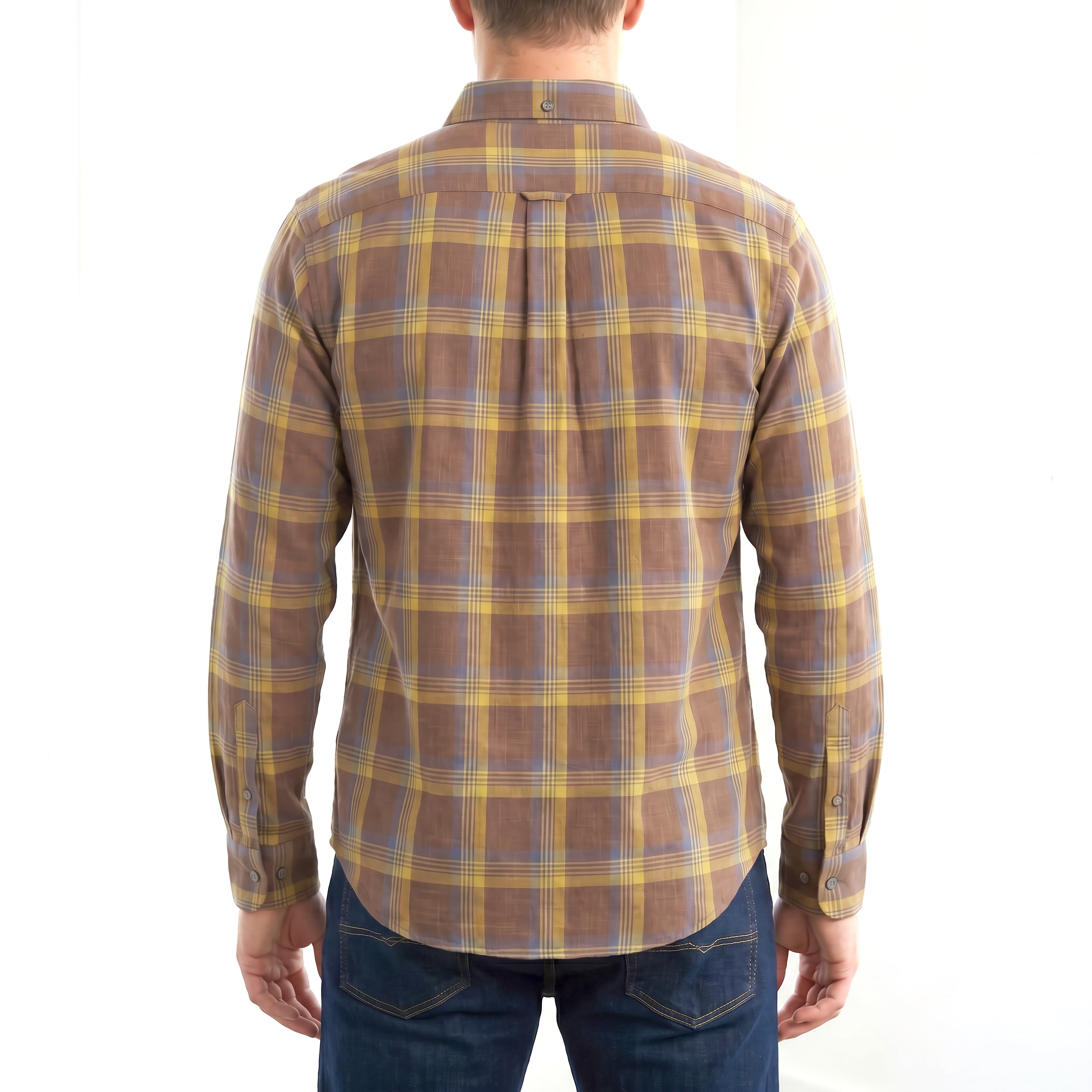 The Canyon Plaid Button-Down Linen Shirt