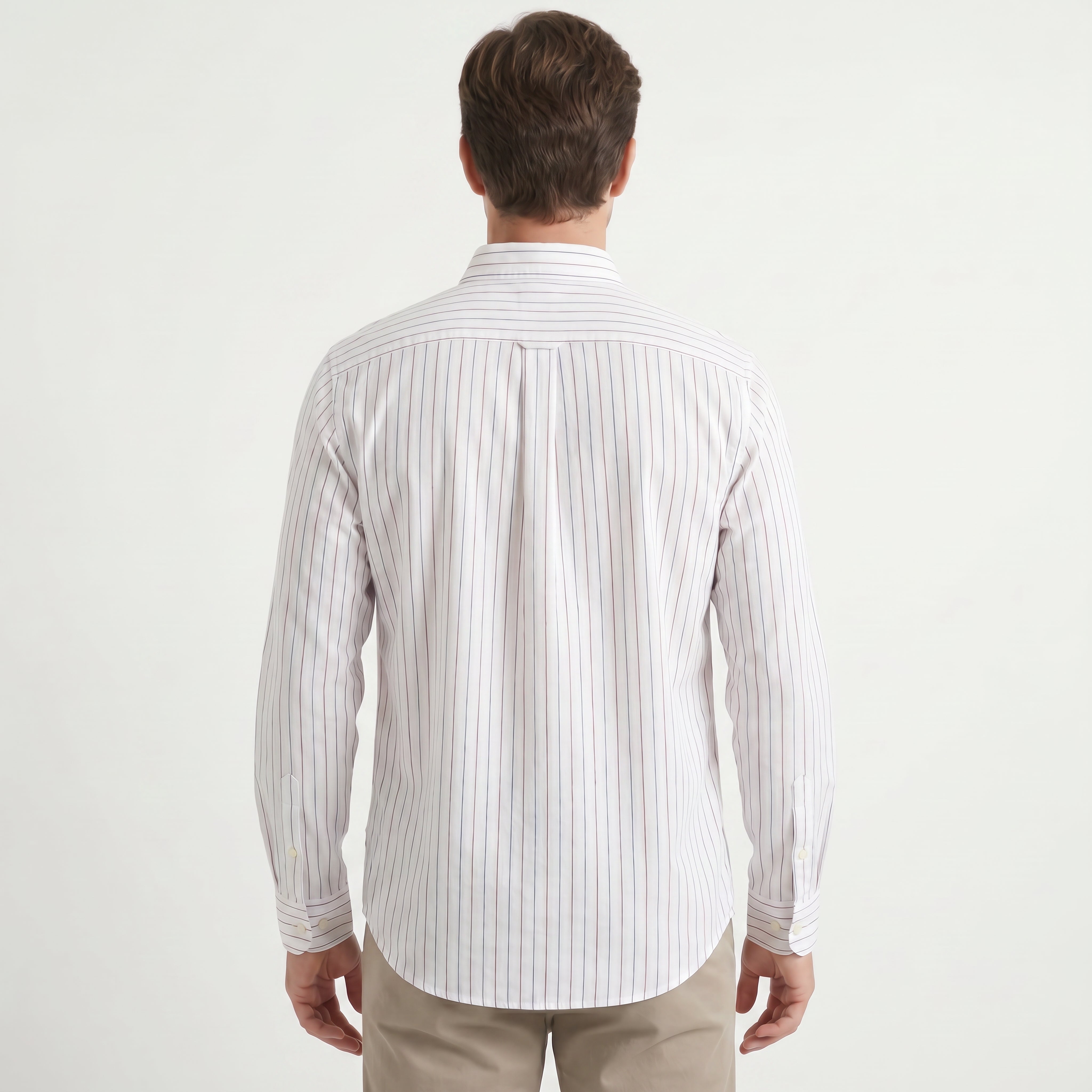 The Pinstripe Button-Down Linen Shirt