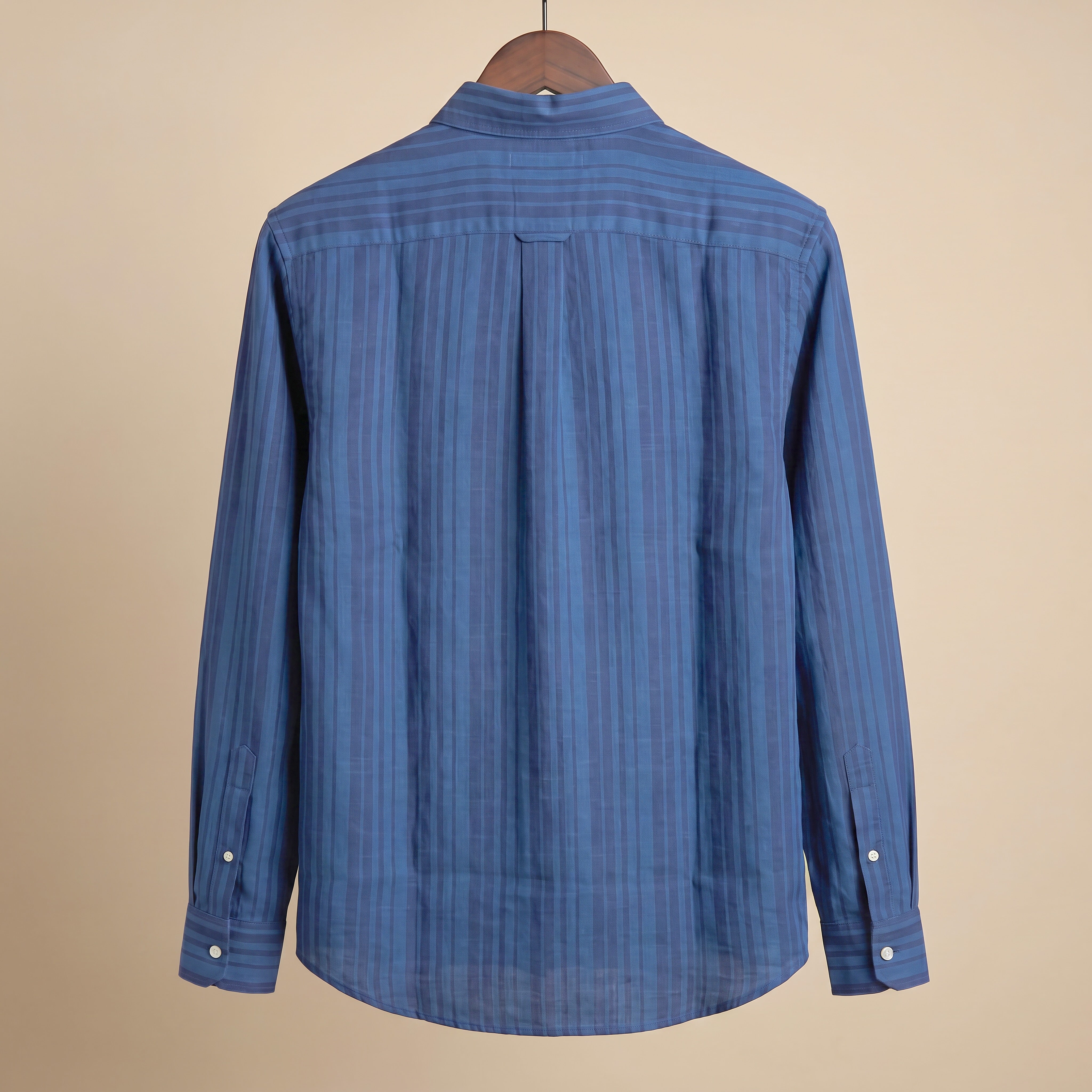 Midnight Blue Stripe Button-Down Shirt